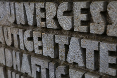 Full frame shot of stone wall