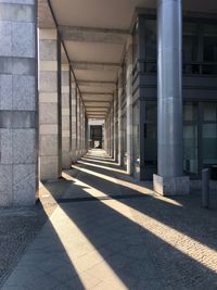 Empty corridor of building