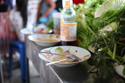 Close-up of drink on table