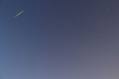 Low angle view of star field at night