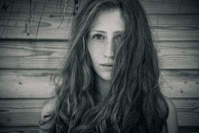 Portrait of young woman