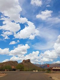 Scenic view of road against sky