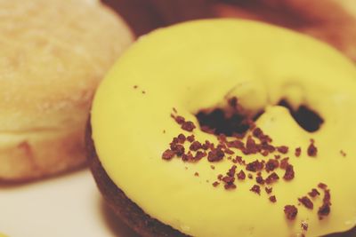 Close-up of dessert on table