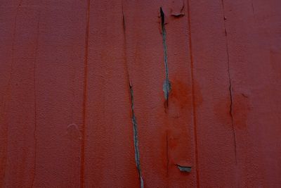 Full frame shot of red wall