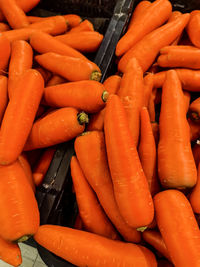 Full frame shot of carrots