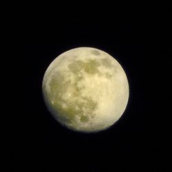 Low angle view of moon in sky