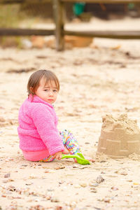 Portrait of cute boy looking away