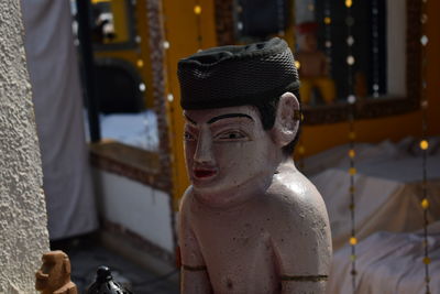 Close-up of buddha statue