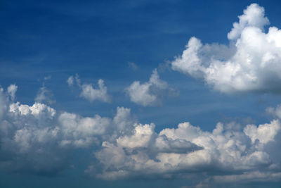 Low angle view of clouds in sky