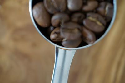 Close-up of coffee on table