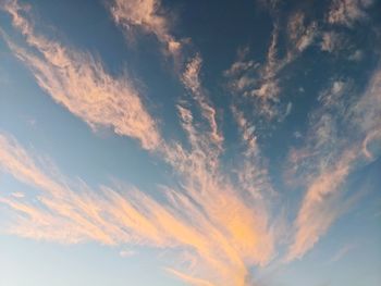 Low angle view of cloudy sky