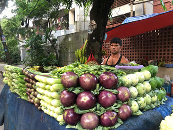 Street vegetables vendor
