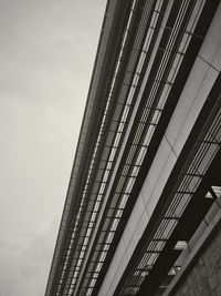 Low angle view of modern building against sky