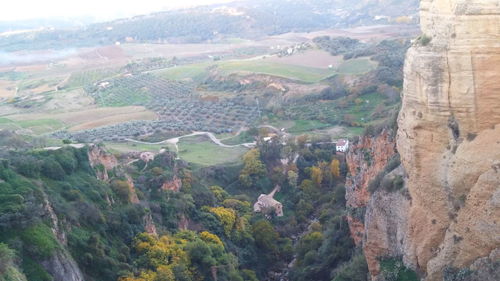 High angle view of landscape