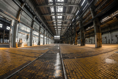 Interior of abandoned building