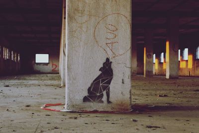 Graffiti on abandoned building