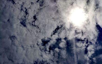 Low angle view of clouds in sky