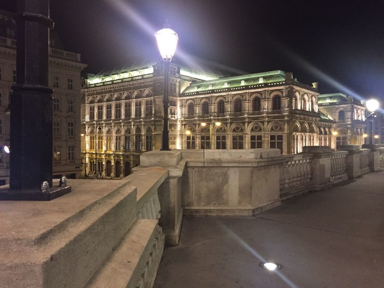 ILLUMINATED BUILDINGS AT NIGHT