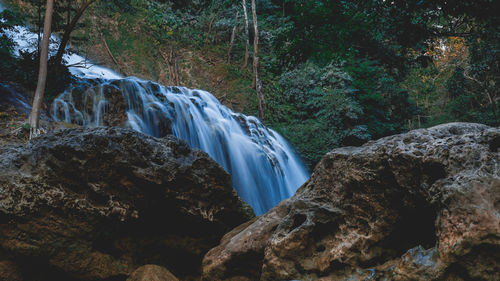 Beautiful lapopu waterfall on sumba island, indonesia