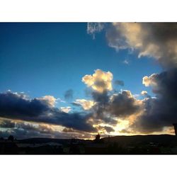 Scenic view of landscape against cloudy sky