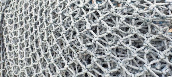 Full frame shot of fishing net