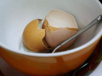 Close-up of breakfast in bowl