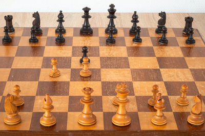 Full frame shot of chess board