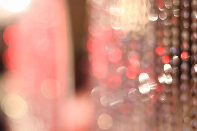 Defocused image of lights