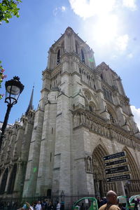 Low angle view of cathedral against sky