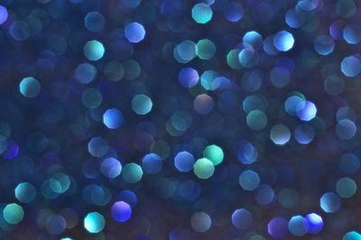 Defocused image of illuminated lights