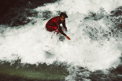 Man in sea