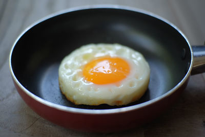 Close-up of breakfast on table