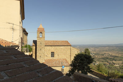 Historic building against clear sky