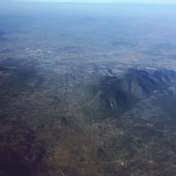 Aerial view of landscape against sky