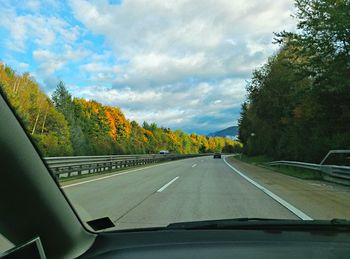 Road passing through landscape