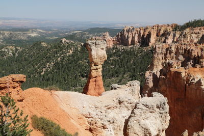 Panoramic view of rock formations