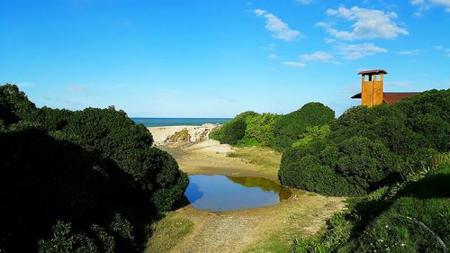 Scenic view of sea against sky