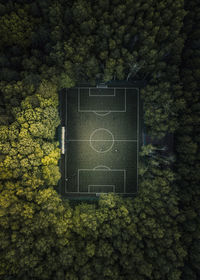 Football field in moscow 