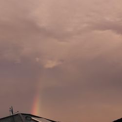 Low angle view of sky during sunset