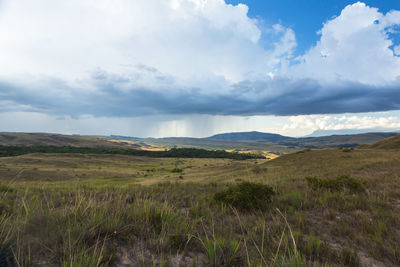 Scenic view of landscape against sky