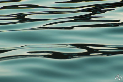 High angle view of rippled water in swimming pool