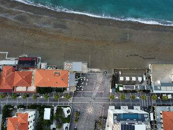 Aerial view of the city waterfront