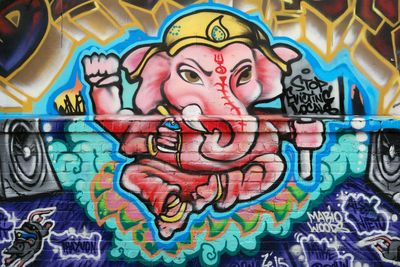 Graffiti on wall
