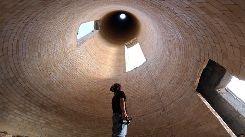 Low angle view of ceiling