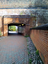 View of bridge on footpath