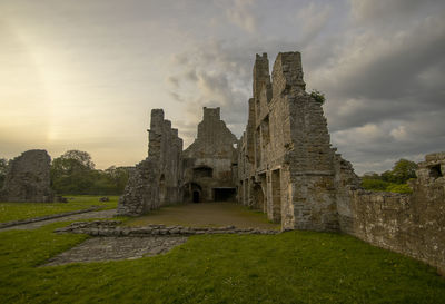 The ruins of egglestone abbey near castle barnard in county durham, uk