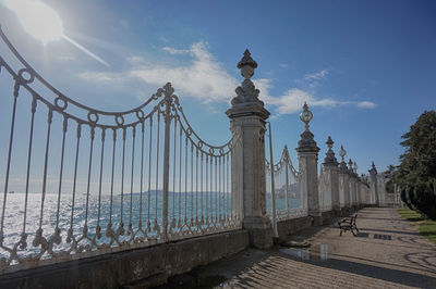 View of bosphorus river from dolmabahçe palace, istanbul, turkey