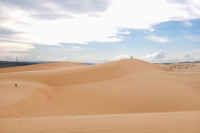 Scenic view of desert against sky