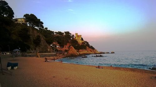 Scenic view of calm sea against sky