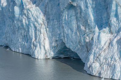 Detail view of perito moreno glacier